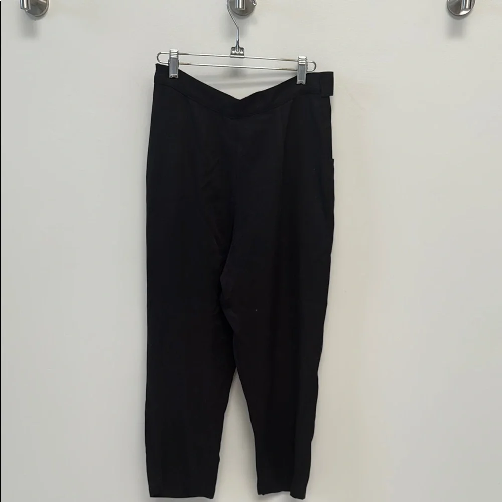 Amour Vert Black Tie-Waist Trousers - Picture 4 of 5